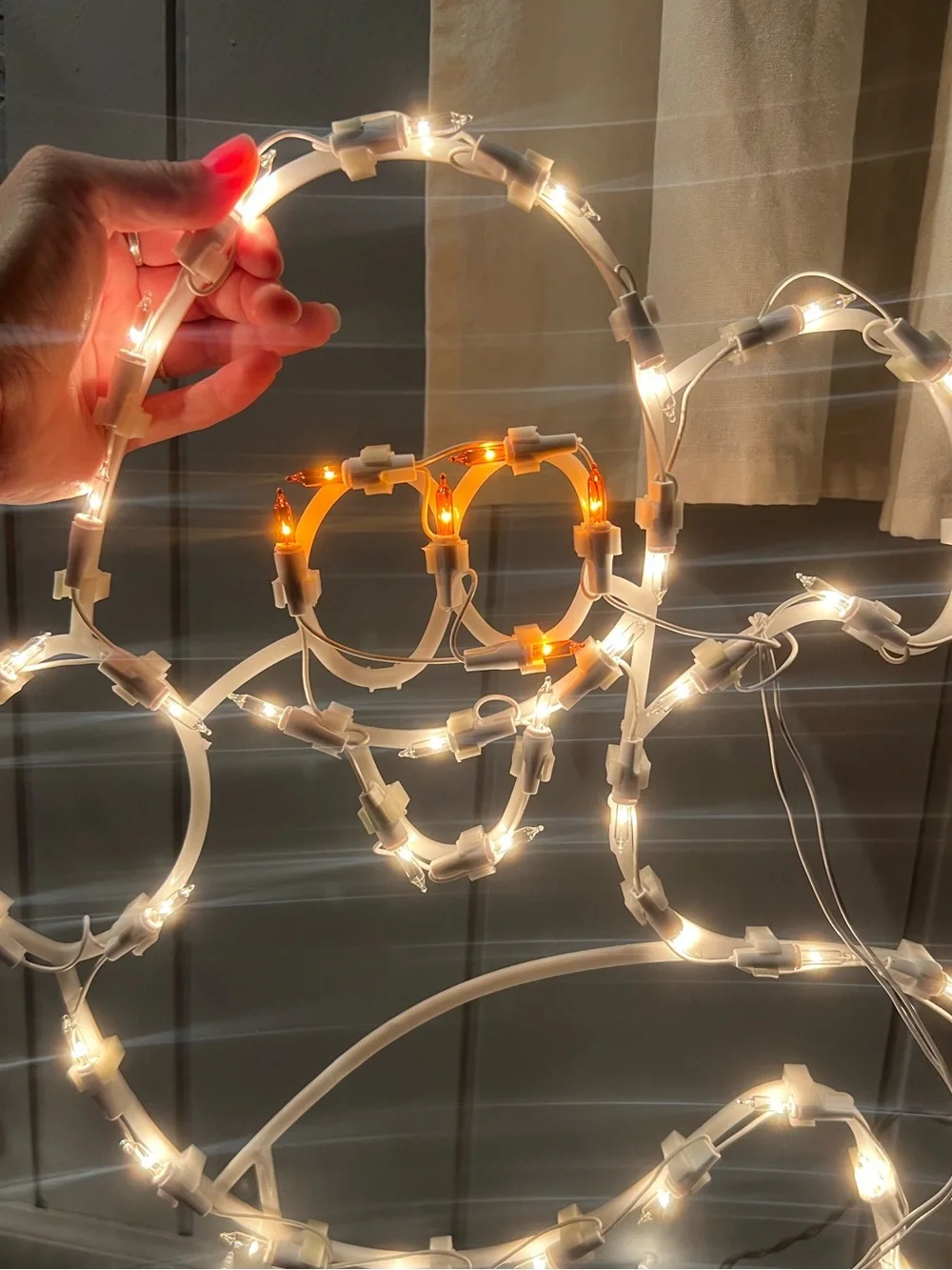 Vintage Seasons Dazzlers LightUp Ghost Halloween Silhouette